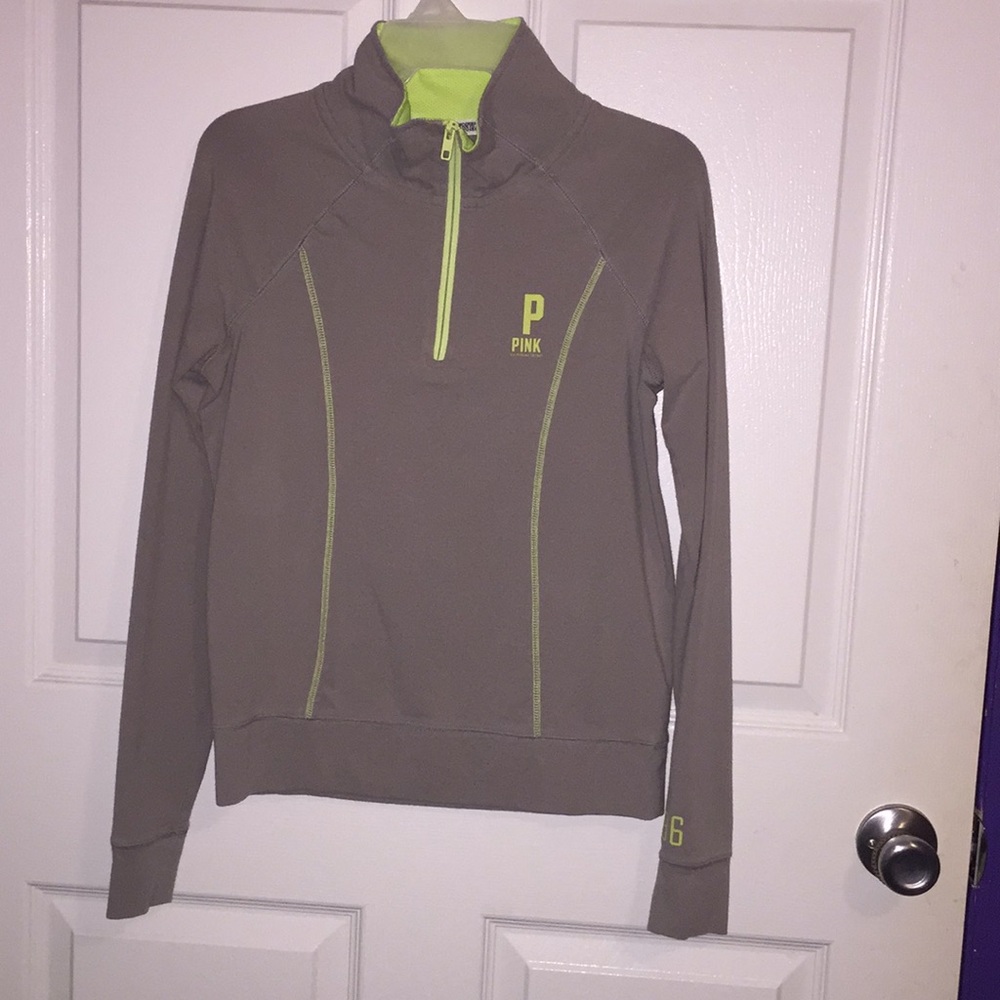PINK half zip pull over